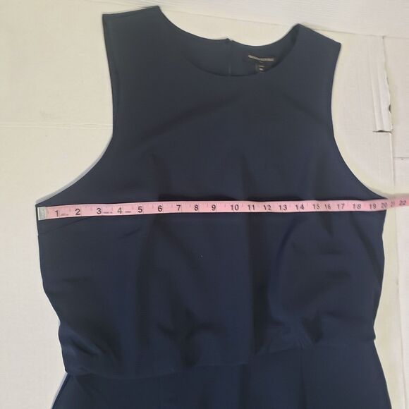 Banana Republic Dress Sculpted Blousant-Waist Mini Size 16 Petite Navy Blue New - Picture 14 of 16